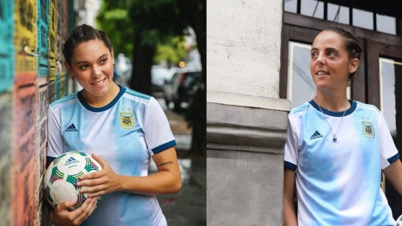camiseta argentina femenina 2019