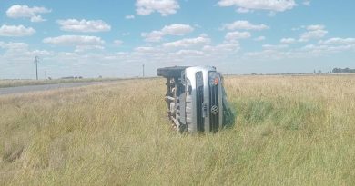 Chocaron dos camionetas en la ruta 3, cerca de Dorrego