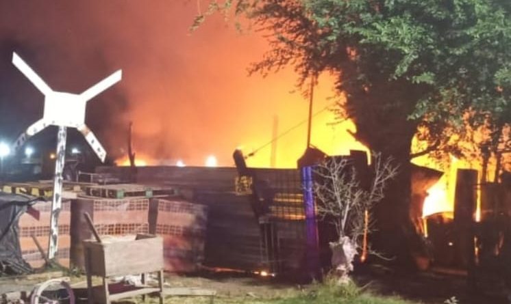 Pérdidas totales tras un incendio en una vivienda