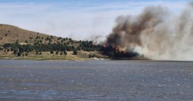 Controlan el incendio que se desató en cercanías del Dique Paso de las Piedras