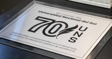 El Concejo Deliberante sesionará en la UNS en homenaje a los 70 años de la universidad