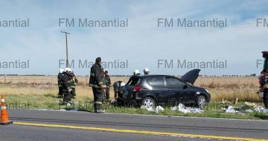 Choque en la ruta 3: dos bahienses heridos