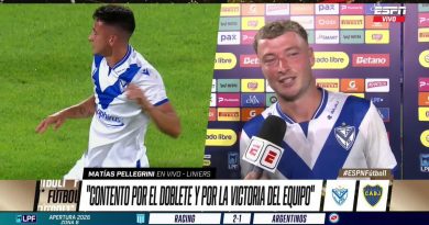 La emotiva explicación de Matías Pellegrini por su festejo en el gol ante Boca
