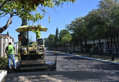 Reencarpetan calles internas del Cementerio municipal