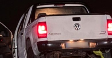 Camioneta terminó semihundida en el río y su conductor fue aprehendido en Viedma