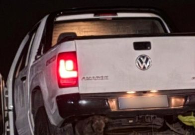 Camioneta terminó semihundida en el río y su conductor fue aprehendido en Viedma