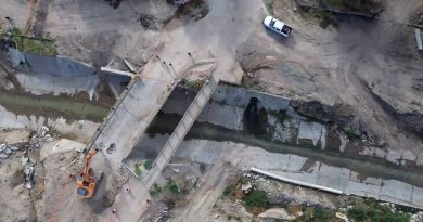 Avanza la obra del nuevo puente en Pampa Central