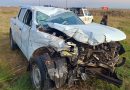 Chocaron un transporte de una firma bahiense y una camioneta en la ruta 33