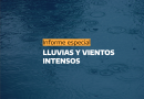Lluvias y vientos intensos afectarán al centro-este y sur del país