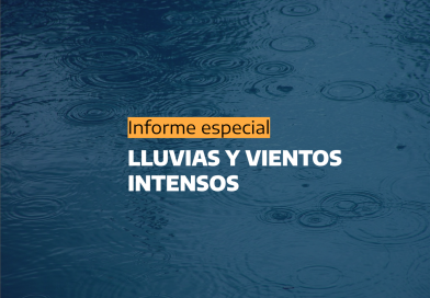 Lluvias y vientos intensos afectarán al centro-este y sur del país