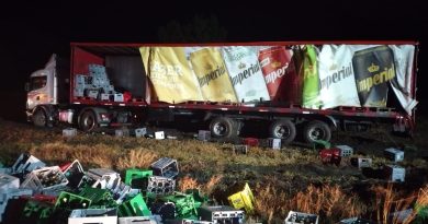 El fuerte viento provocó un siniestro vial en la ruta 51