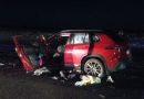 Murió una mujer en La Pampa tras chocar contra un camión que trasladaba una picadora de piedra