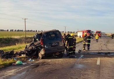 Dos muertos tras fuerte choque en la ruta nacional 33