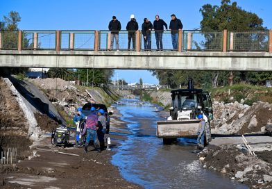 Canal Maldonado: la Provincia avanza con la construcción del nuevo puente sobre Pampa Central