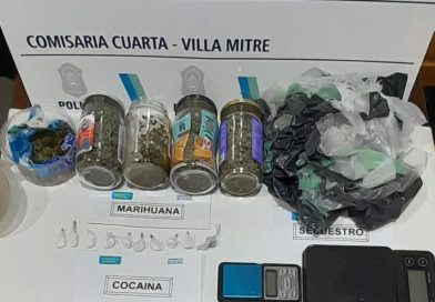 Cinco personas fueron aprehendidas tras un allanamiento por venta de droga