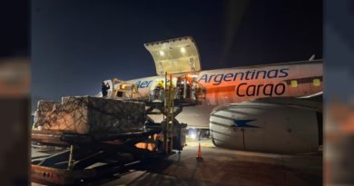Aerolíneas Argentinas envió un avión carguero y un vuelo con brigadistas a Venezuela
