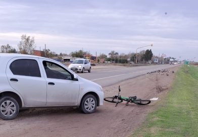Hospitalizan a un ciclista que sufrió lesiones en un choque en la ruta 3