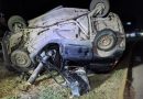 Murió un hombre tras chocar con una columna y volcar en Santa Rosa