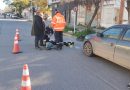 Un ciclista sufrió heridas al colisionar con la puerta de un auto