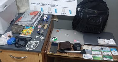 Aprehendieron a un hombre con $800.000 y numerosos objetos robados de una vivienda