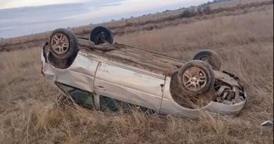 Volcó en la ruta 35, abandonó el auto y la Policía lo encontró sano en su casa