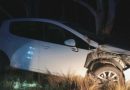 Una pareja sufrió un vuelco en la ruta 3 por intentar esquivar un perro