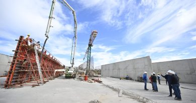 Avanza la construcción de la cisterna de reserva en la Planta Patagonia