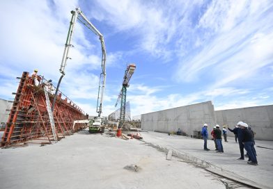 Avanza la construcción de la cisterna de reserva en la Planta Patagonia