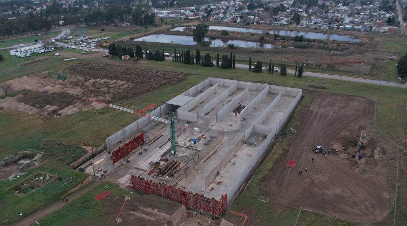 Avanza la construcción de las cisternas de agua en Bahía Blanca