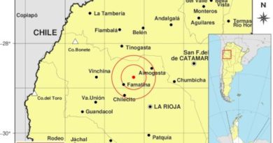 Un fuerte sismo con una magnitud de 5,4° sacudió La Rioja