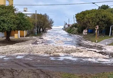 Otra vez la costa bajo el agua: la ciclogénesis generó complicaciones en Monte Hermoso y Coronel Rosales