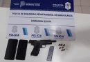Aprehendieron a un motociclista con una pistola y cocaína