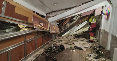 Doce personas heridas por el derrumbe de un bar en un pueblo del norte de España