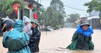 Vietnam moviliza soldados tras intensas lluvias que causan inundaciones y riesgo de deslaves
