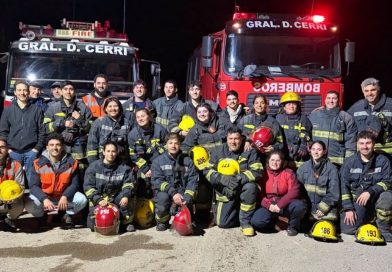 Bomberos de General Cerri realizaron un simulacro de emergencia vial